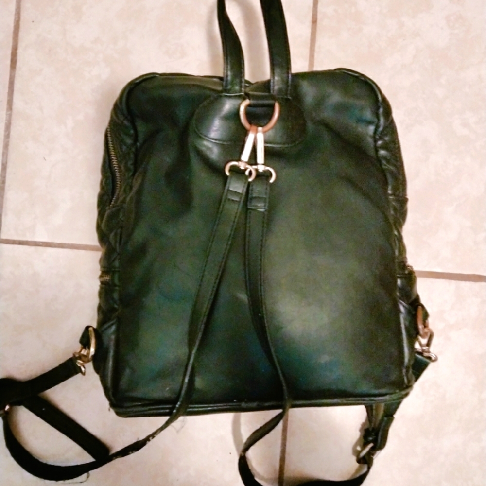 bebe black backpack quilted. Authentic. - Picture 7 of 8